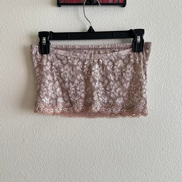 handmade neutral lace sheer tube top - Picture 10 of 10